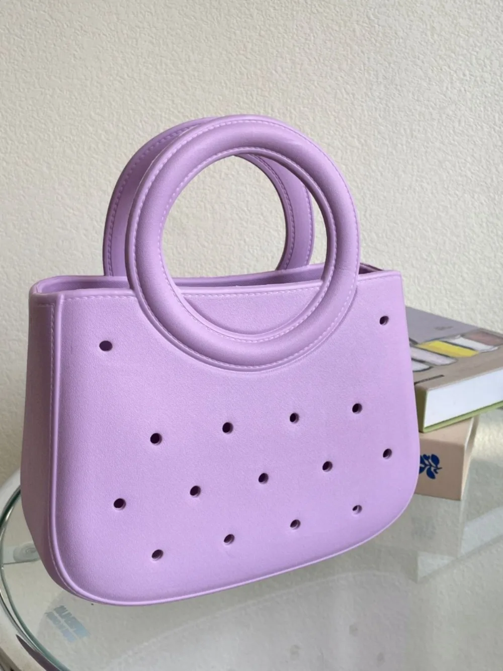 

Waterproof Beach Bag Leisure DIY Colorful Fashion Handbags Sandproof Anti-slip Handle EVA Handbags Travel Toiletry Storage Bags