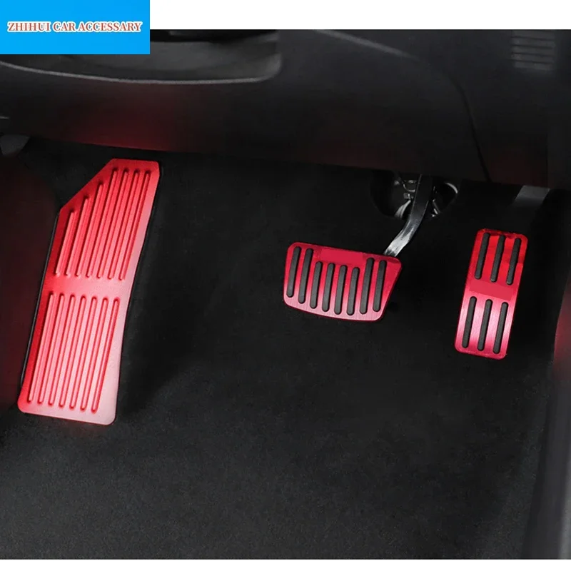 Interior Car Gas Brake Panel Cover Sticker For Geely Tugella Xingyue FY11 2020-2023 Aluminium Alloy Cover Stickers Accessories