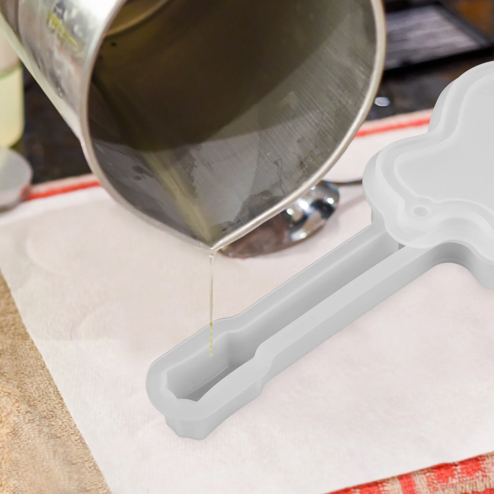 

Guitar Mold Creative Flexible Silicone Letter Crafts Making Silica Gel Casting Mould