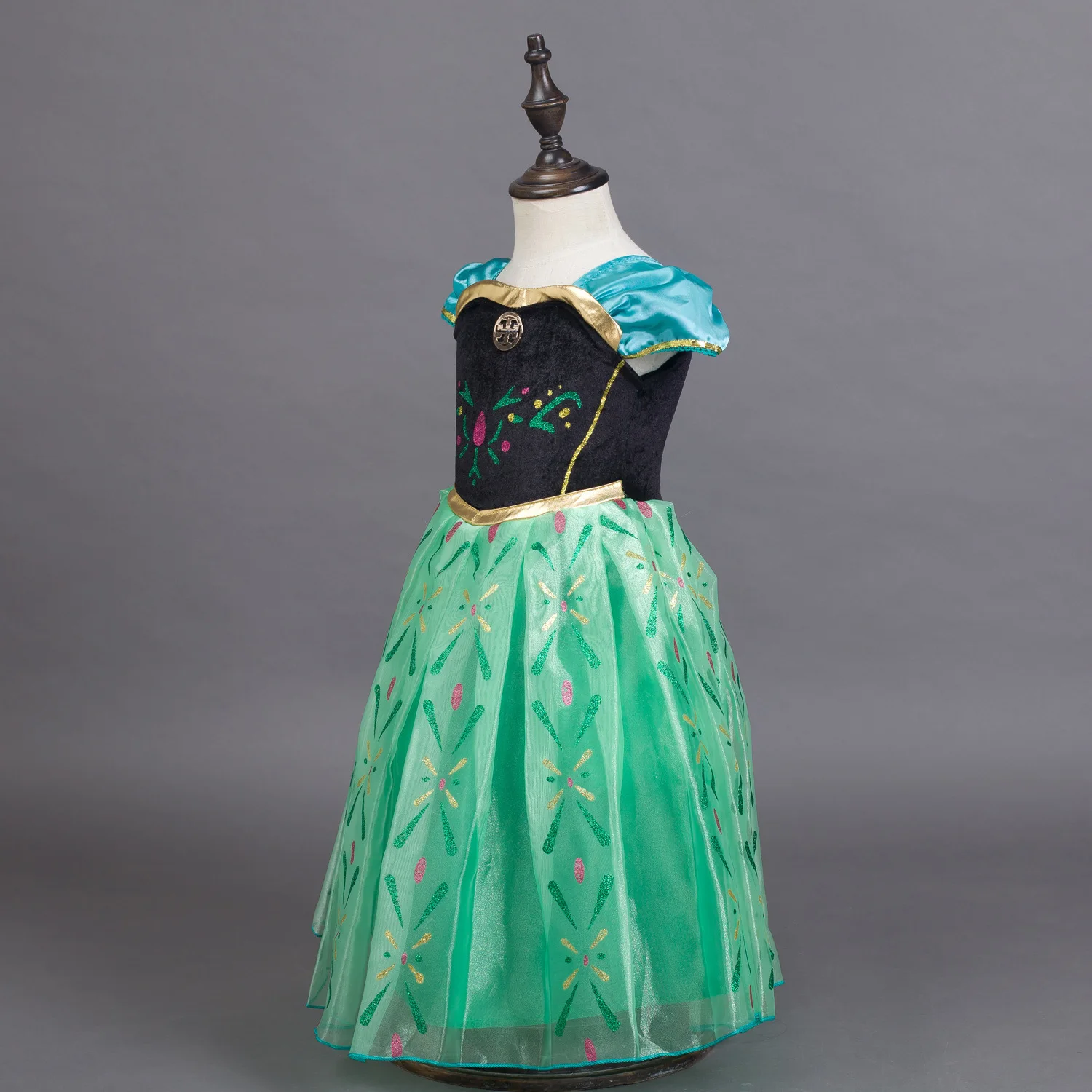   Costume da Halloween per bambini Princ Dr. Abito da principessa Ele. Abbigliamento da par per ragazze. Spettacolo teatrale etnico tradizionale