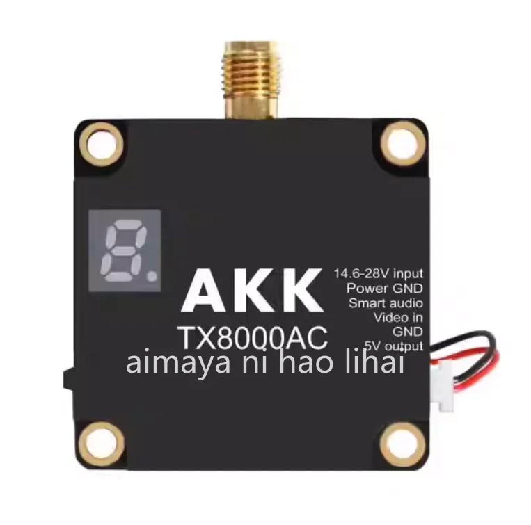 AKK 8w Spot 5.8G Wireless Video Transmitter TX8000AC 80CH Long Range 80 Channel AKK3W