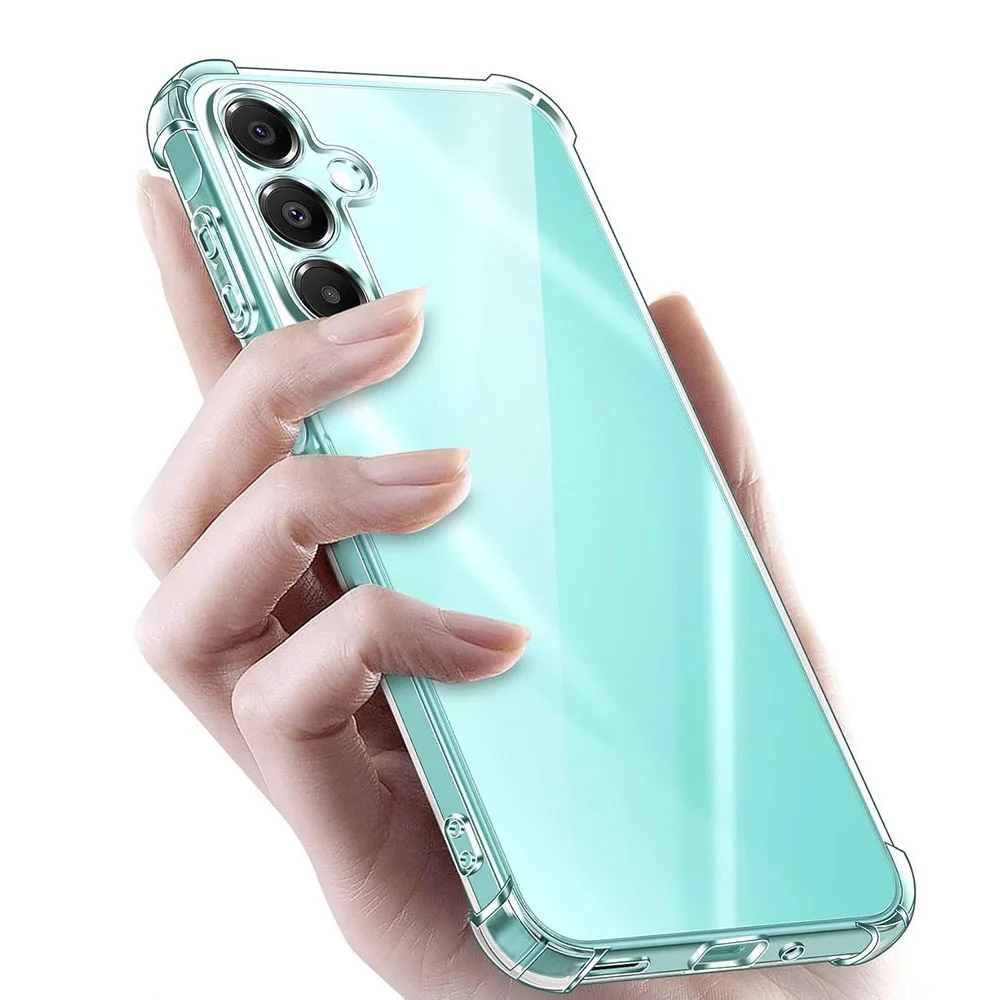 Shockproof Soft Case For Samsung Galaxy A16 A06 A26 A36 A56 A15 A25 A35 A55 A05s A54 A34 A14 A04s Luxury Silicone Clear Cover