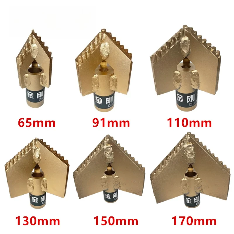 M22 Joint Three-wing Alloy Drilling Bit, Water Well Exploration Drilling Rig Accessories