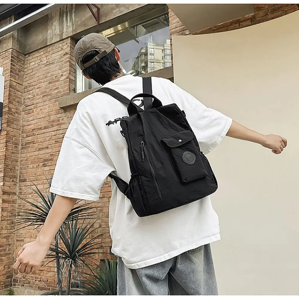 Minimalist Multicolor Backpack Multi-functional Nylon Travel Backpack Multi-pocket Large Capacity Crossbody Bag Unisex