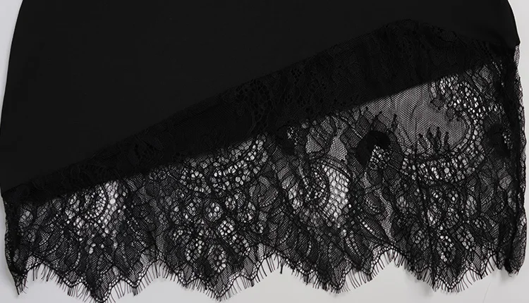 CNYISHE Strapless Solid Lace Patchwork Women Dresses Sheath Sexy Club Hip Wrap Bodycon Vestidos Female Outfits Party Chic