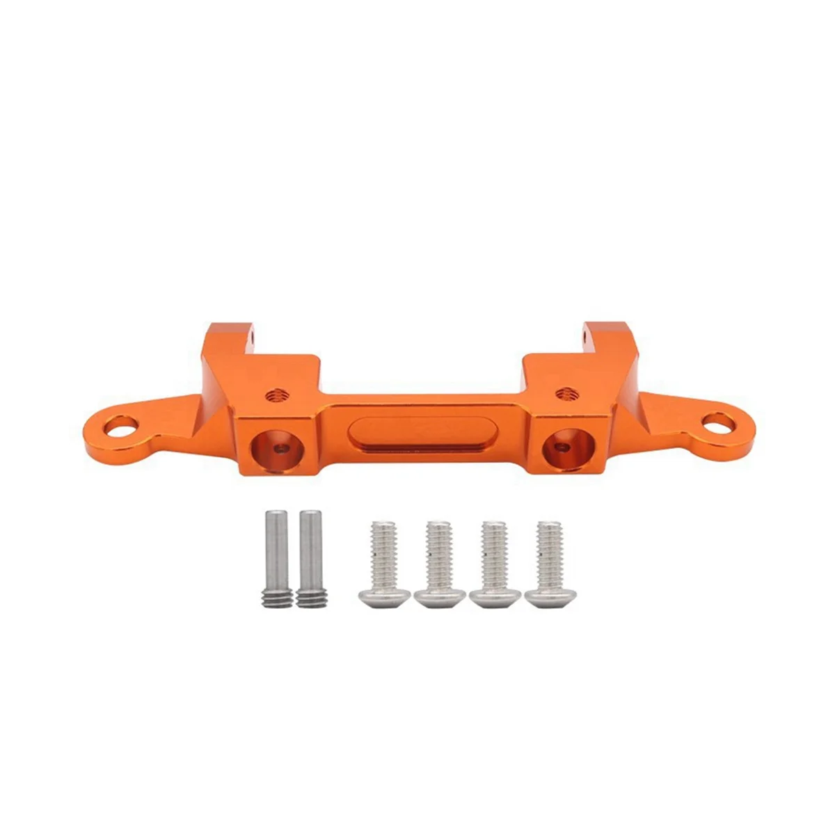 

Для осевого пульта дистанционного управления 1/6 SCX6, детали для автомобиля, металлический обновленный модифицированный кронштейн для заднего бампера, оранжевый