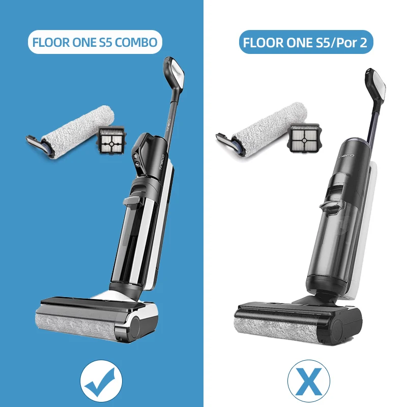 Фильтр НЕРА с роликовой щеткой для Tineco Floor One S5