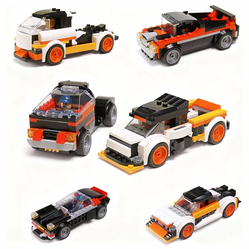 

224pcs MOC 10in1 City Model Building Blocks Construction Toy Christmas Gifts DIY Creative Idea Education Birthday Assemble Brick