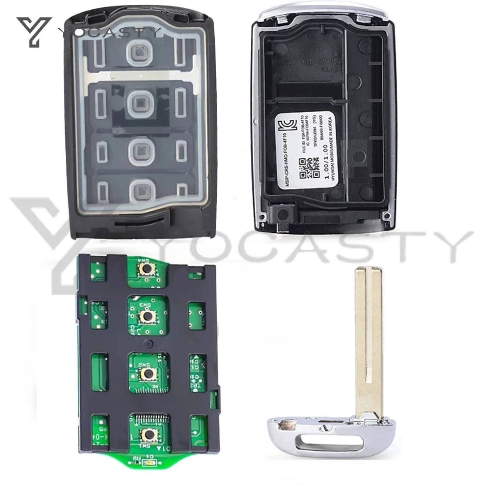 YOCASTY TQ8-FOB-4F10 95440-F6000 Keyless Smart Car Key 433MHz NCF2951X 47 Chip For 2016 2017 2018 2019 Kia Cadenza