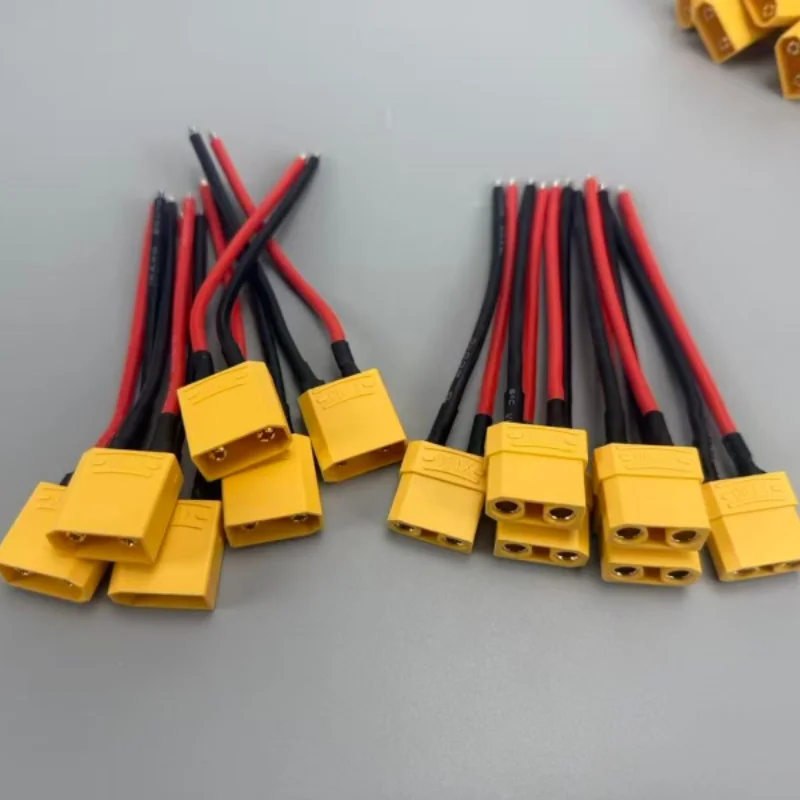 1/6pcs XT90 Male female Connector Cable 14AWG Silicone Wire Single Head for RC Lipo Battery ESC