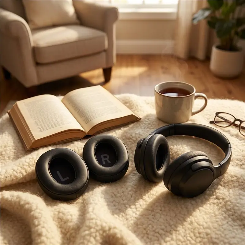 DTB7 Ear Pads for Tune 700BT 710BT 720BT 750BTNC, Replacement Headphone Cushions, Memory Foam Protein Leather, Black