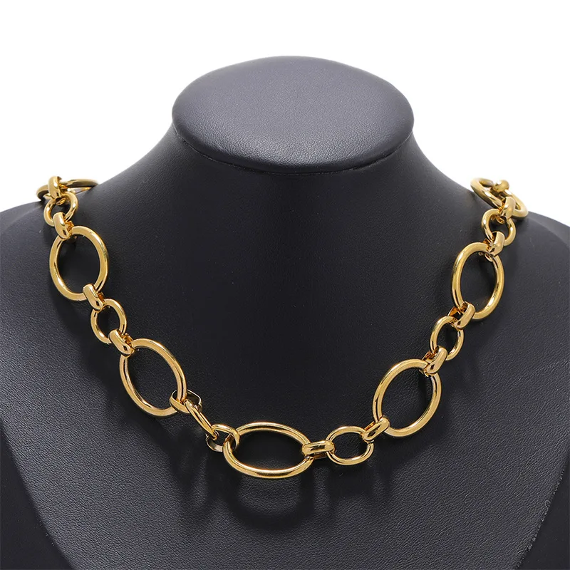 

1 м нержавеющая сталь позолоченные 16 мм тяжелые круглые цепи смелая О-цепочка для самостоятельного изготовления ювелирных изделий ожерелья фурнитура поставки