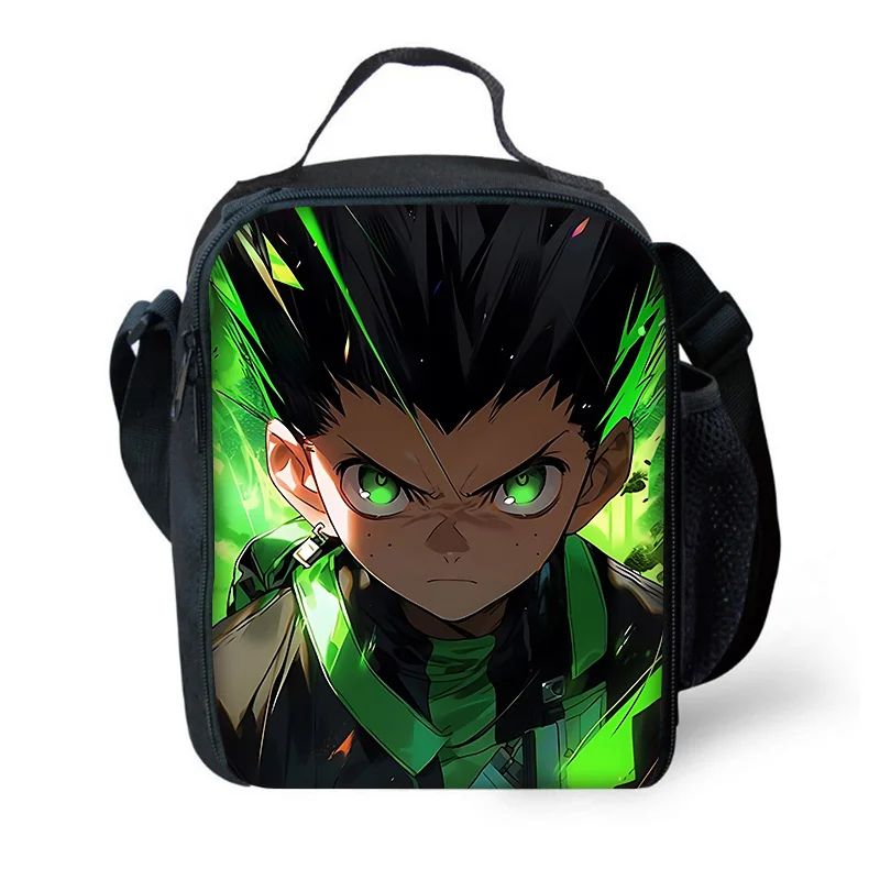 Hunter X Hunter Child Insulated Large Capacity Bag for Boy and Girl Student Outdoor Picnic Resuable Thermal Cooler Lunch Box