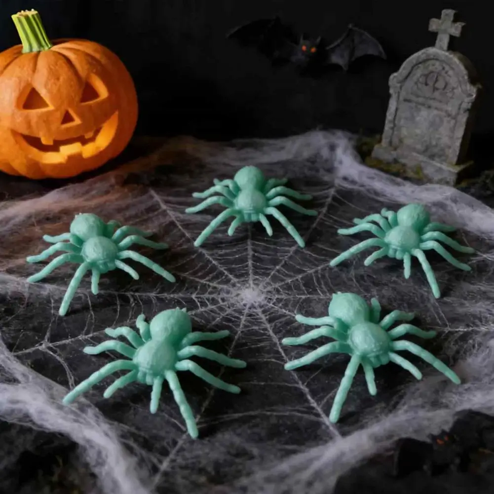Halloween Spider Decorations Realistic Spider Props for Haunted House Halloween Spider Hanging Decorations Plastic Fake for Tree