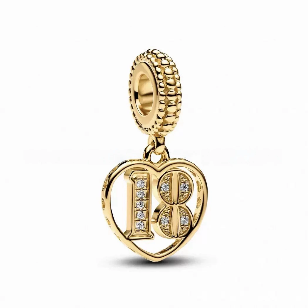 Mutter-Letter-Charm 2026 Muttertagsgeschenk S925 Reines Silber Herz Hund Perlenkette Ohrringe DIY Zubehör Damenschmuck – Detail 5