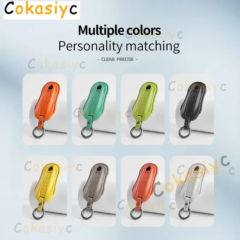 Étui à clés de voiture adapté à la Porsche Panamera Spyder Carrera Macan Cayman Cayenne 971 981 970 911 9YA Macan Boxster, accessoires