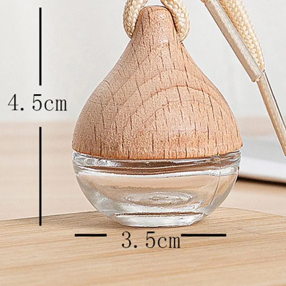 Reliable Perfume Bottle Pendant  Water Drop Shape Smooth Perfume Storage Bottle  High-end Fragrance Car Empty Bottle