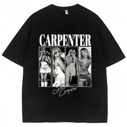 Vintage Style Sabrina Carpenter T Shirt Emails Tour Fashion Hip Hop Cotton Oversized Short Sleeve Men Women T Shirts Streetwear