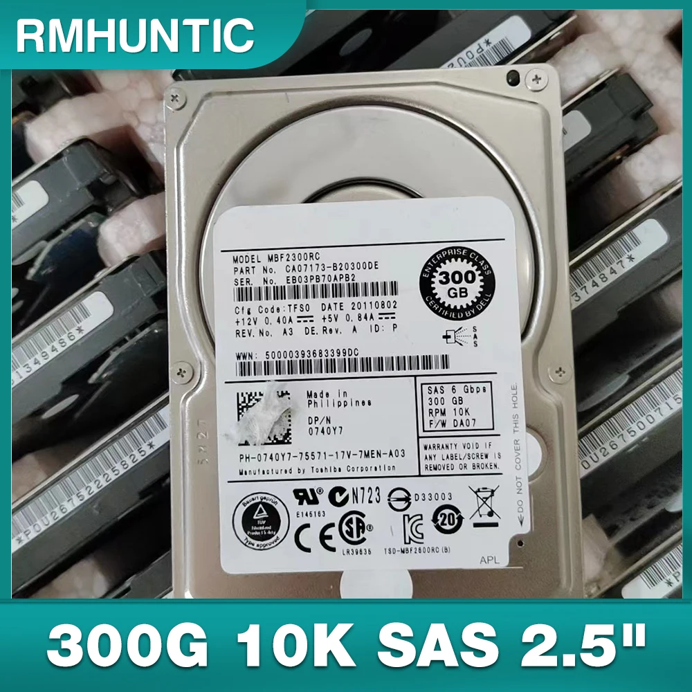 AL13SEB300 For Server Hard Disk HDEBC03GAA51 0MTV7G 300G 10K SAS 2.5" Hard Drive