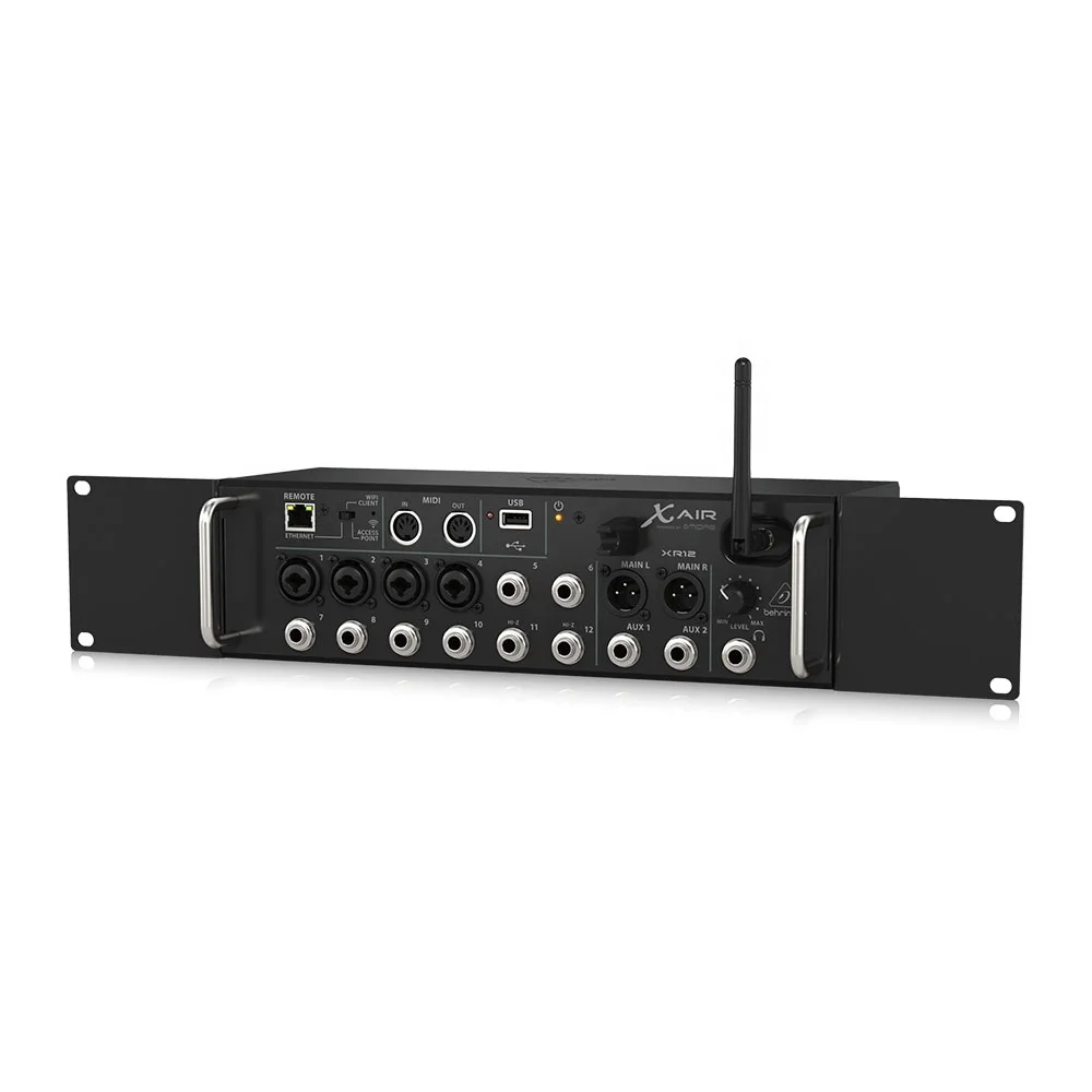 Behringer XR12 Digital Mixer 12-Channel Pa Sound System Rack Digital Mixer With Integrated Wi-Fi Router Audio Equipment