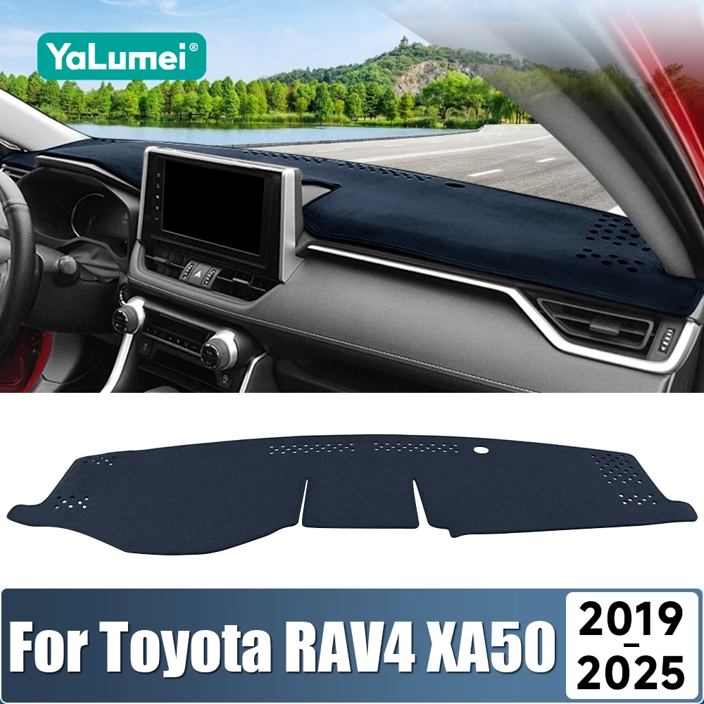 Car Dashboard Mat Sun Shade Instrument Desk Cover Accessories For Toyota RAV4 XA50 2019 2020 2021 2022 2023 2024 2025 Hybrid
