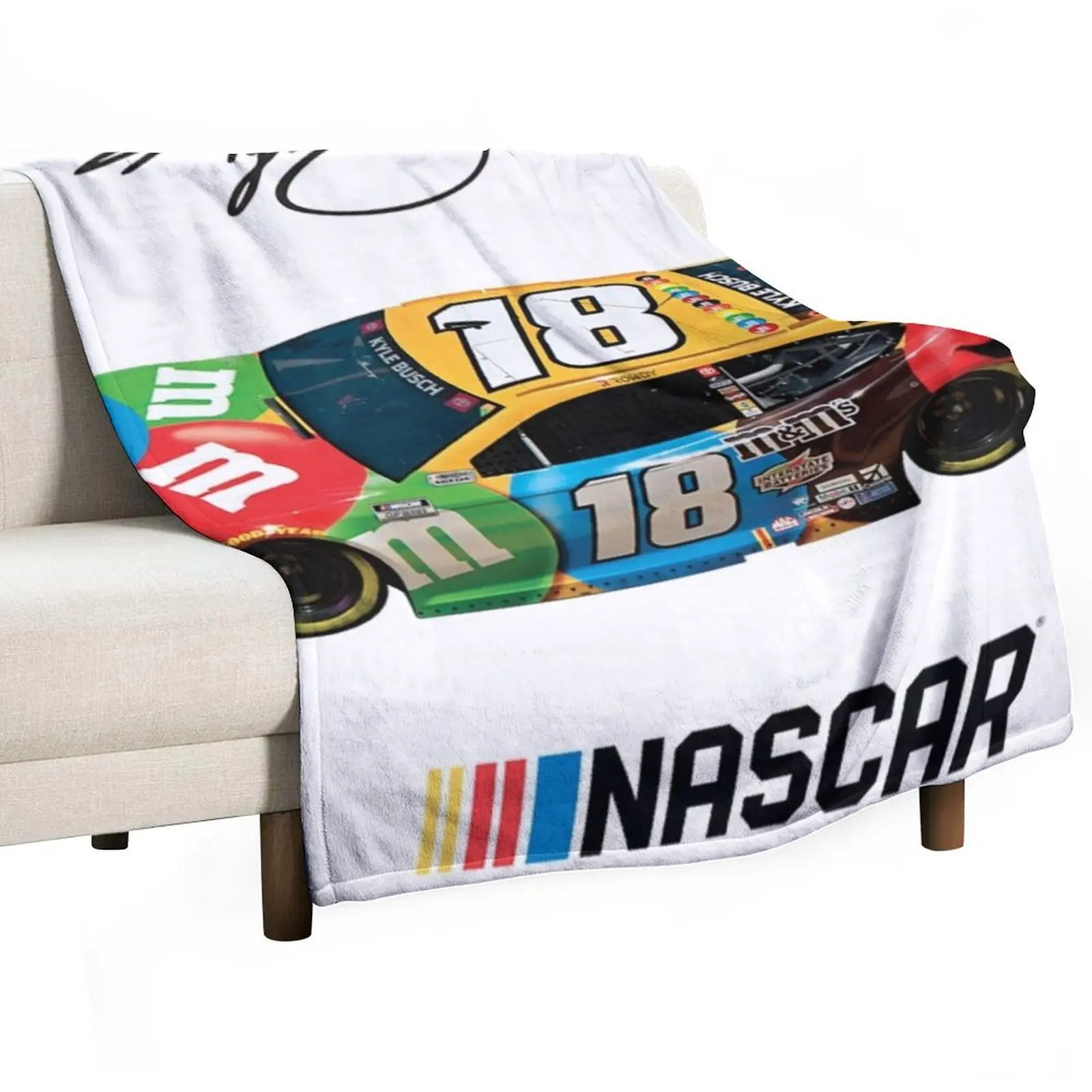 

kyle busch racing Throw Blanket Single Blankets Sofas Of Decoration Picnic Blankets
