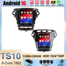 Car Android 16 For Ford Mondeo MK4 2011 - 2013 Style Auto Radio Stereo Multimedia Player GPS Navigation 5G Wifi 9.7 inch