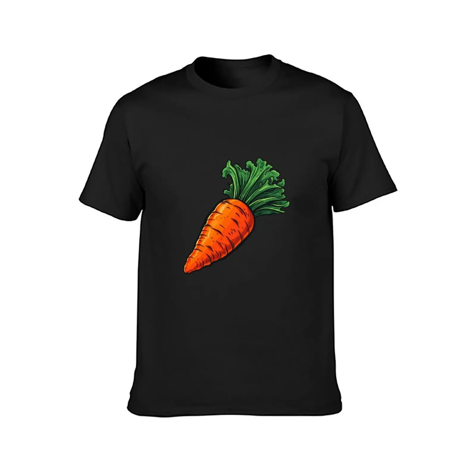 Juicy Orange Carrot Cartoon Style T-Shirt plain customizeds mens white t shirts