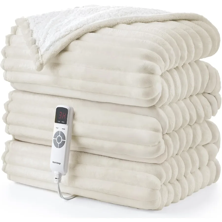 

Heated Electric Blanket Throw with 9 Heating Levels and 10Hour Timer Auto Shut Off for Cozy Winter Nights Washable Soft Warm Bl