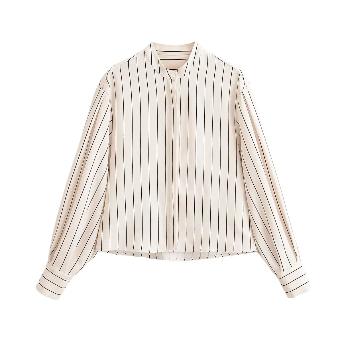Casual round Neck Striped Shirt Pleated Pants Women's Fashion Cross-Border Clothing Organic Cotton Comfortable Workwear