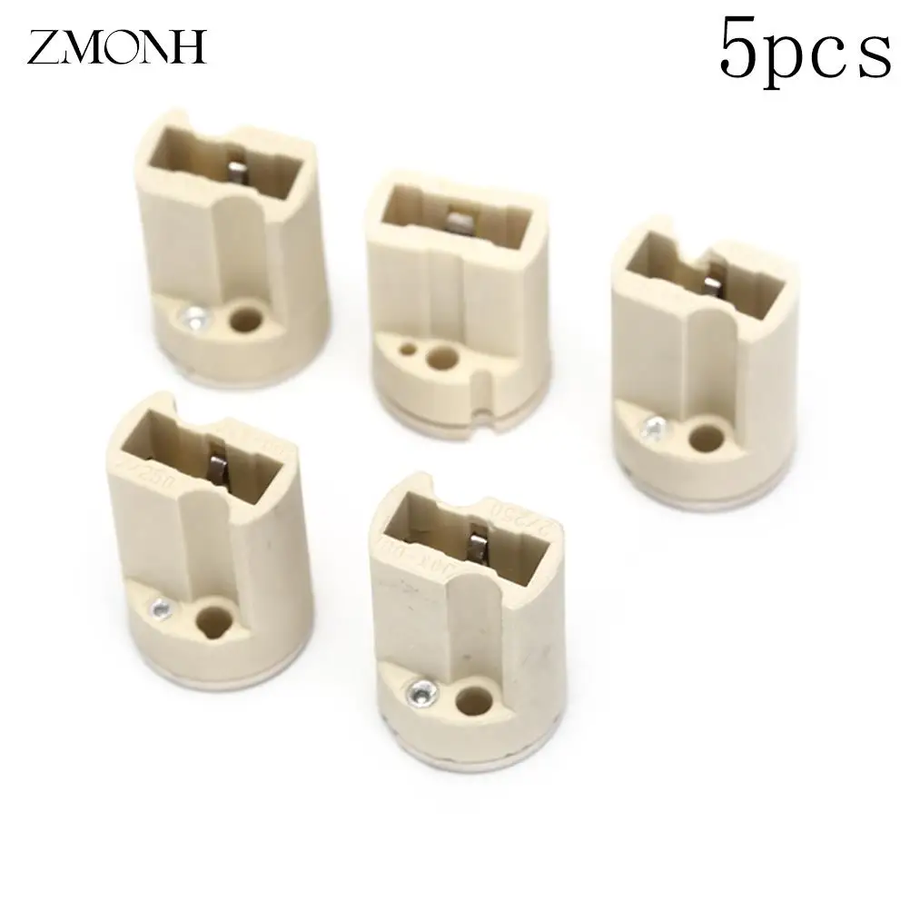 5pcs/lot G9 Lamp Base 110-220V 3A Ceramic Socket G9 Type Halogen Lamp Holder Ceramic Lamp Bases