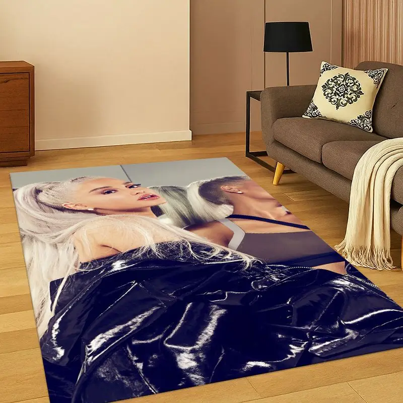 Ariana Grande Singer Star Living Room Non-Slip Area Rug Soft Carpet for Bedroom  Playroom Sofa,Home Decor Doormat Gift