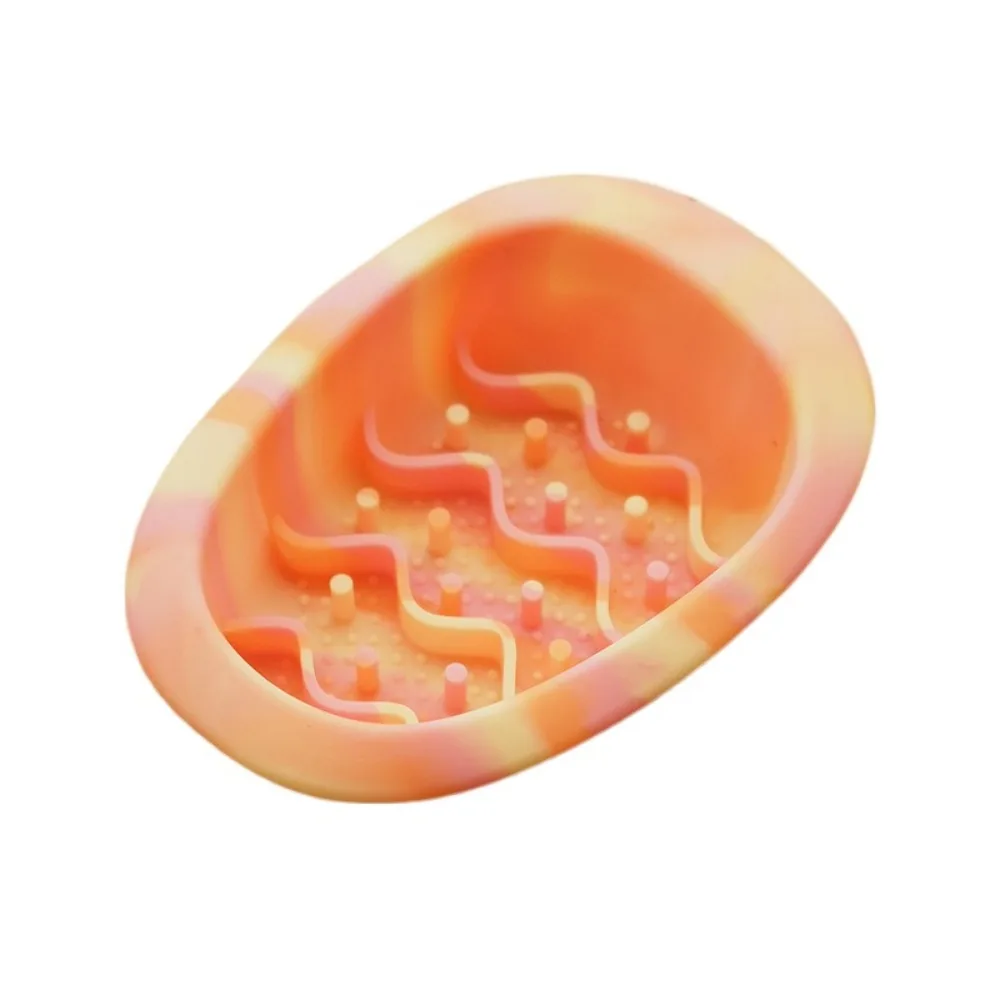

Silicone Pet Slow Food Bowl Help Healthy Multiple Colors Pet Licking Pad Anti Knock Anti Overturning Pet Bowl for Dogs and Cats