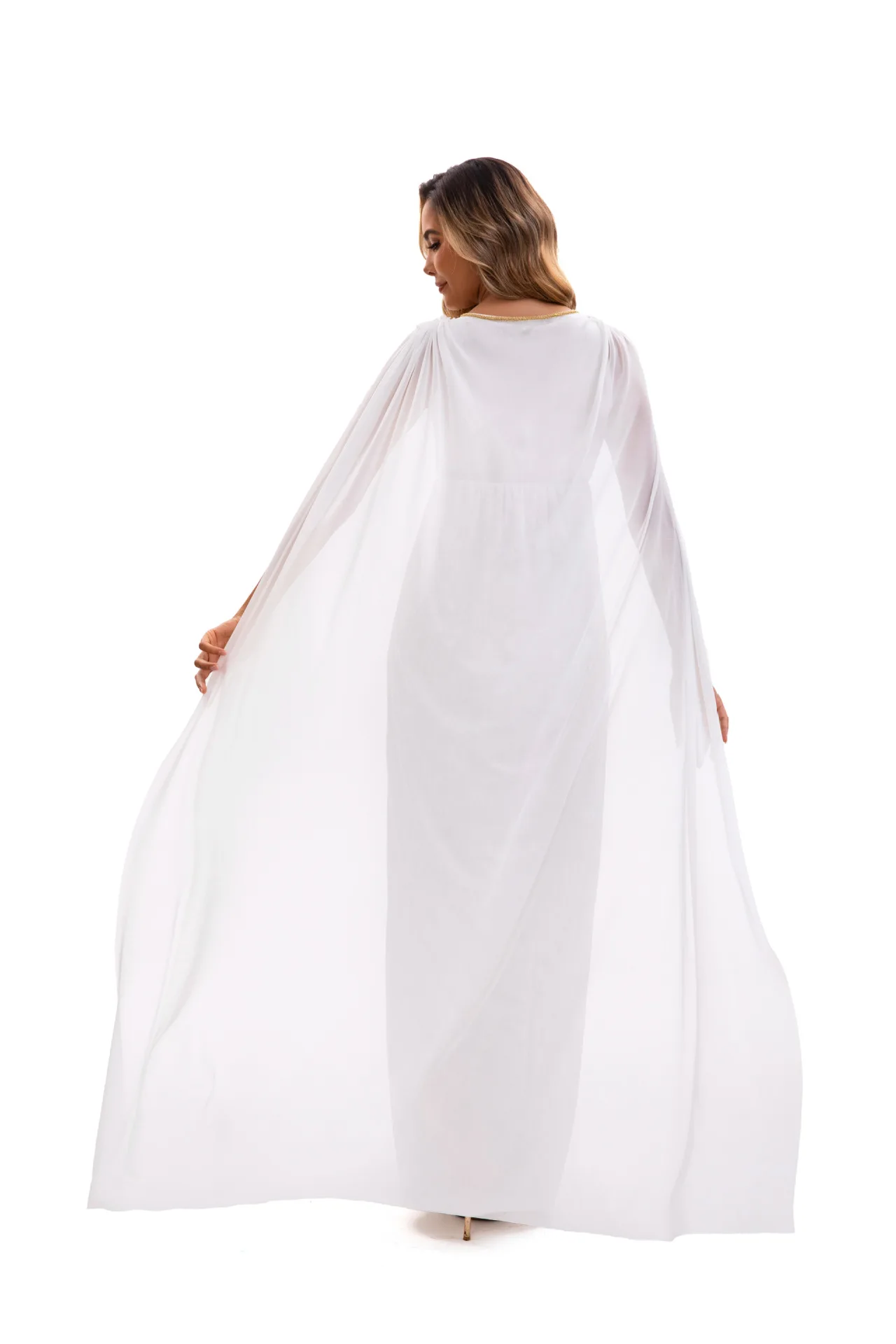 Robe de Déesse Grecque Blanche Sexy – photo 11
