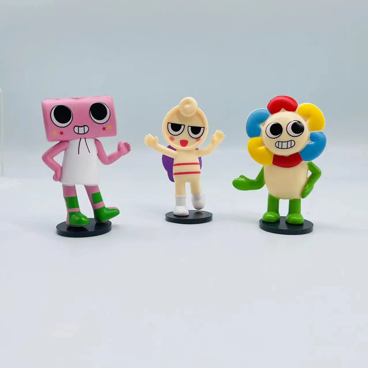 Figurines de jeu Goob Pebble en PVC, figurine d'anime, figurine du monde de Dandy, jouet fait à la main, cadeaux d'anniversaire, ensemble de 8 pièces