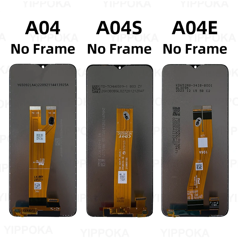 LCD For Samsung Galaxy A04E A042 Display A04 A045 Touch Screen Digitizer For Samsung Display A04S A047F LCD Replacement Parts