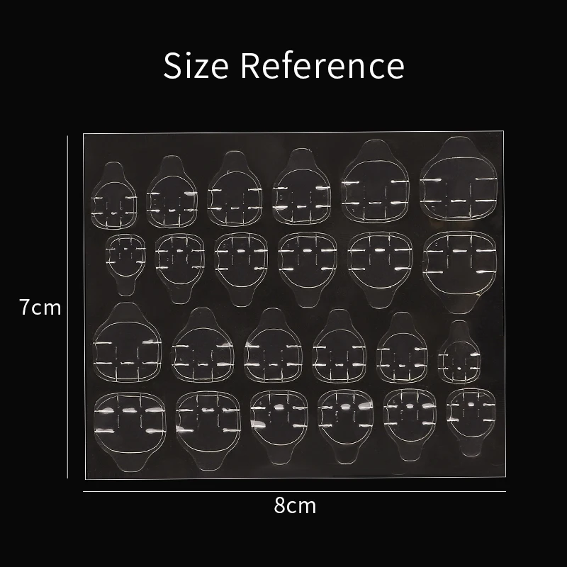 Nastro biadesivo adesivo per colla per unghie per stampa su unghie finte Colla per capsula a tenuta extra forte Super adesivo per punte finte