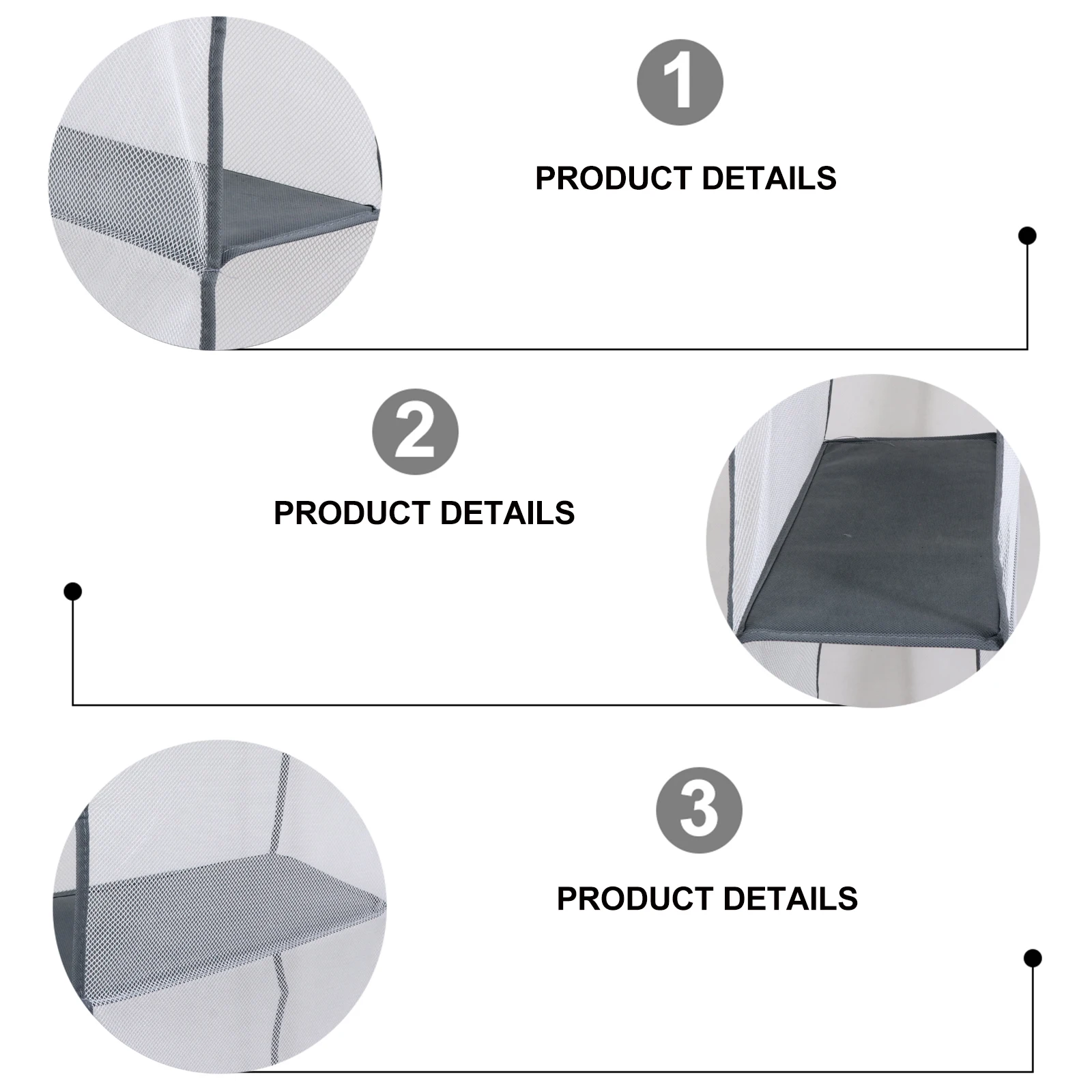 رف خزانة معلق بسعة كبيرة، حقيبة تخزين متعددة الطبقات، حاوية ملابس منزلية، منظم تعليق قابل للطي #1
