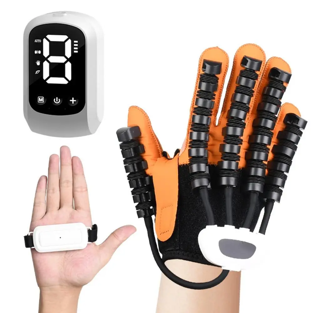 Five-Finger Rehabilitation Robot Gloves Self-Assisted Portable Mirror Training Gloves Adjustable Resistance Rechargeable