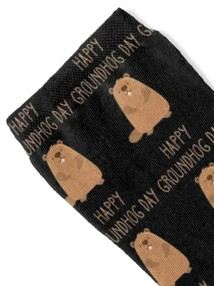 2023 Happy Groundhog Day Socks luxe Stockings summer Run Boy Socks Women's