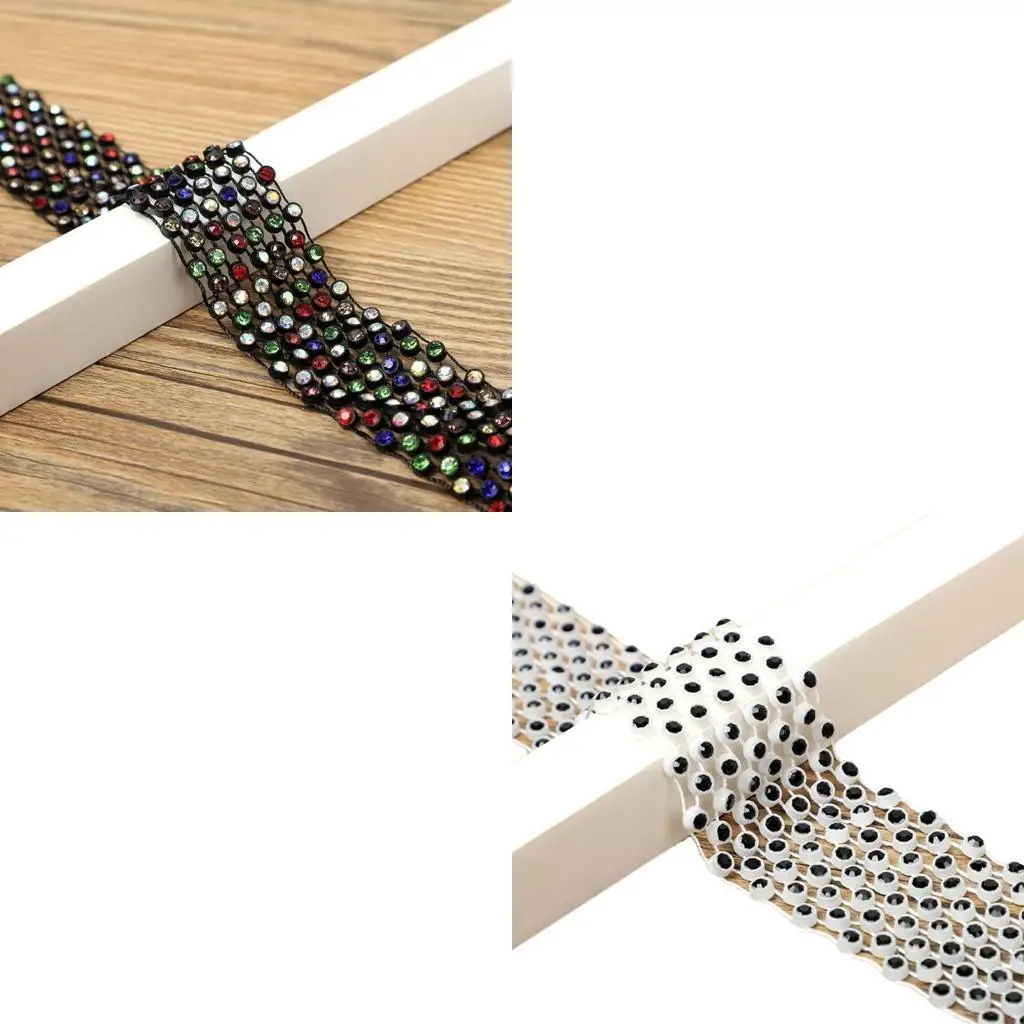 652F Tie for Women Long Rhinestones Necktie Sparkling Crystal Scarf Neckerchief for Shirt Party Prom Wedding Evening Neckwear