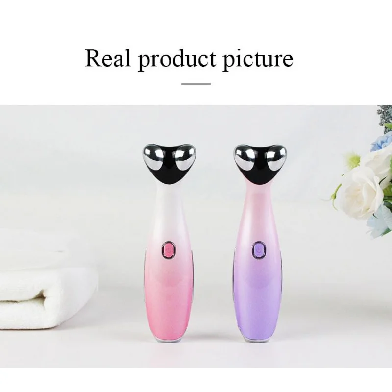 Hand Held Eye Massager Device LED Red Blue Light Eye Care Massager