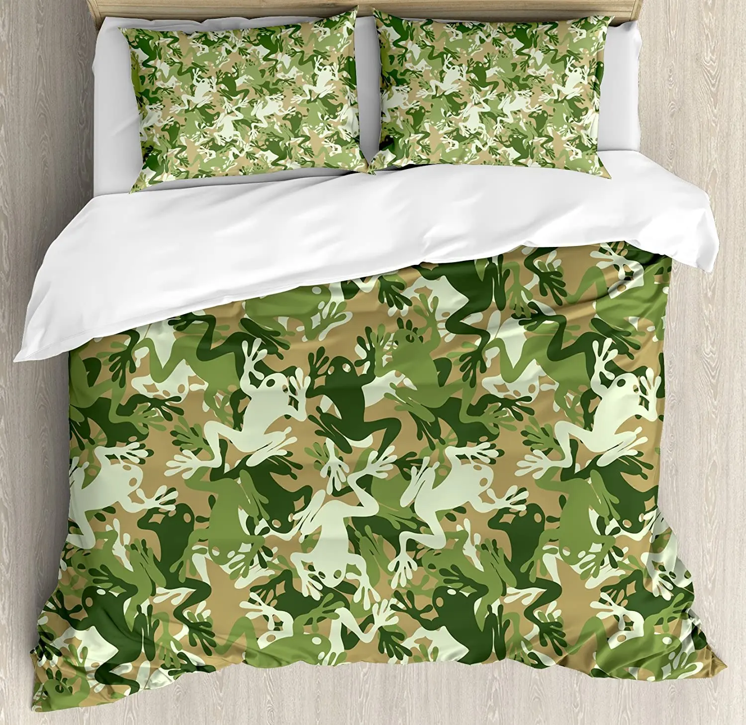 

Animal Bedding Set For Bedroom Bed Home Skull Camouflage Military Design with Various Frog Duvet Cover Quilt Cover Pillowcase