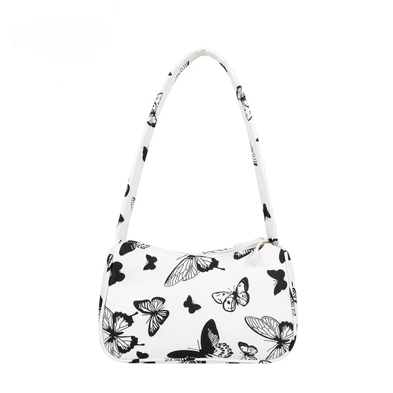 

Animal Pattern Print Canvas Shoulder Underarm Bag Vintage Ladies Small Purse Handbags Casual All-match Fashion Women Square Bags