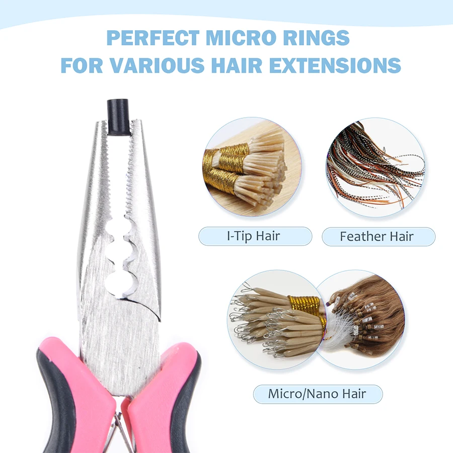 Hair Extension RingsMiniature RingsConnecting BeadsHair ExtensionsPlucking HairExtension RingsHair Extension ToolsSuitable for r