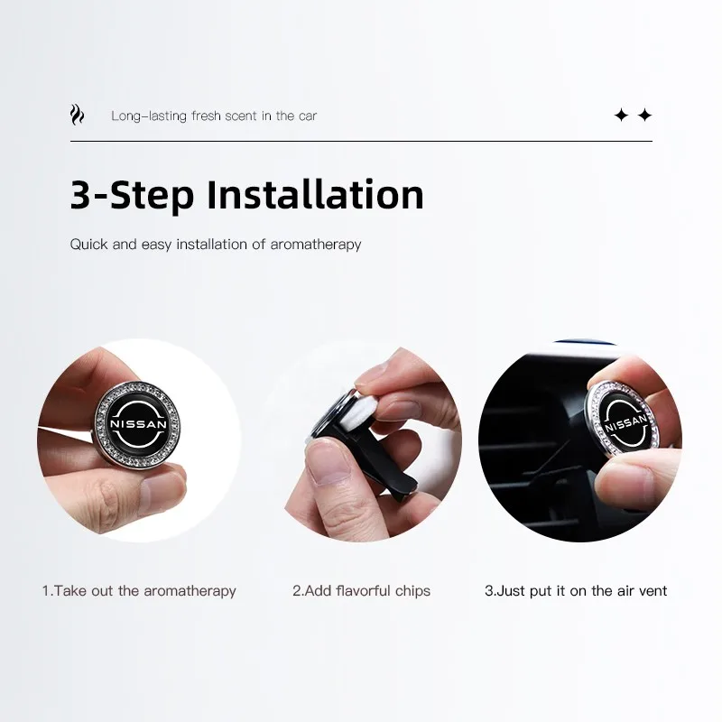 معطر سيارة الصلبة العطور مكيف الهواء تنفيس جبل كليب لنيسان قاشقاي جوك بولسار سنترا ألتيما باترول ميكرا روج