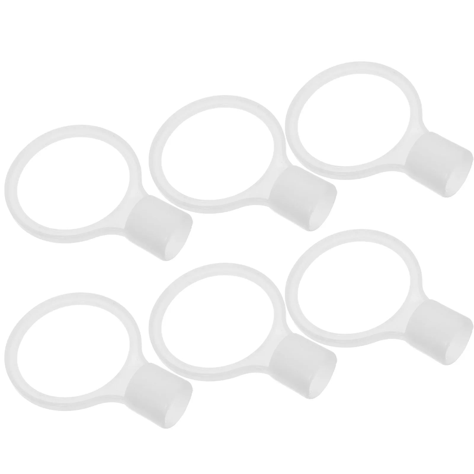 6Pcs Plastic Traffic Cone Connector Safety Warning Cones Linking Ring for Driveway Street Highway Emergency