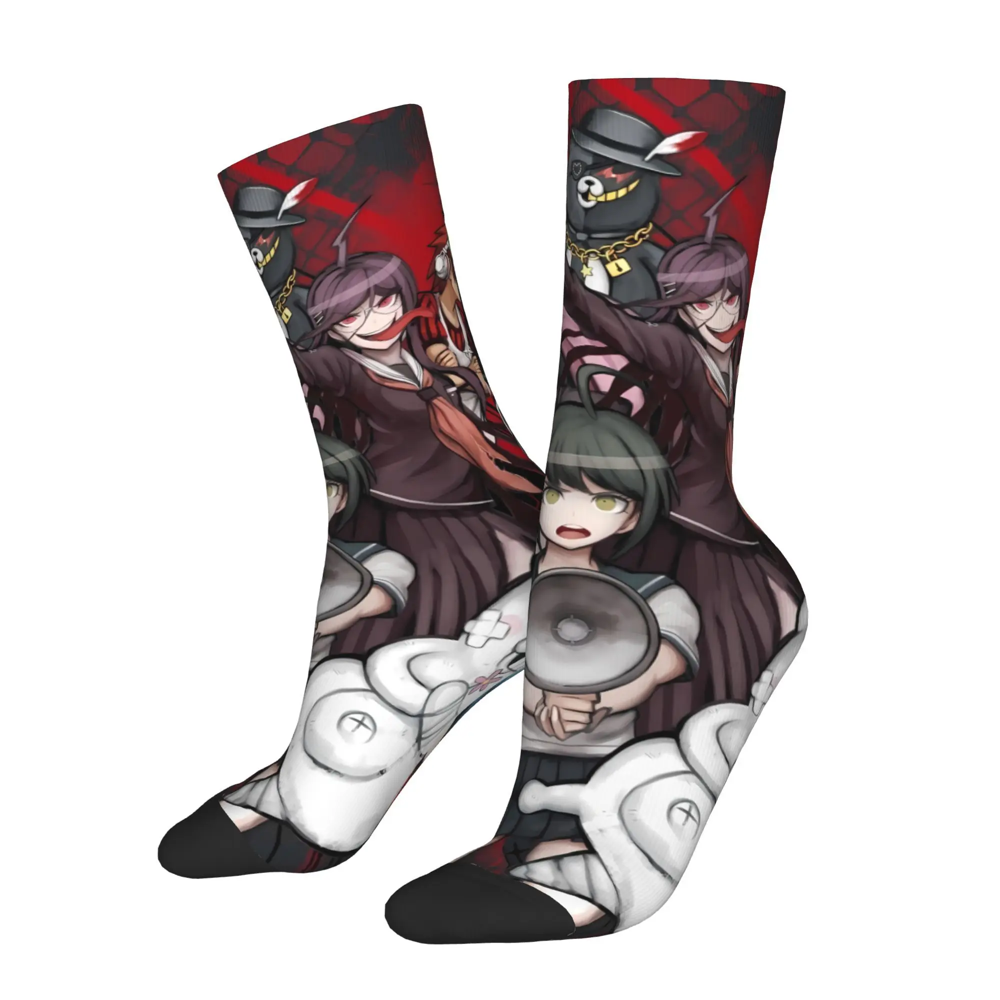 

Danganronpa School Game Мужские носки Велосипедные круглые удобные чулки для езды на велосипеде Повседневная одежда