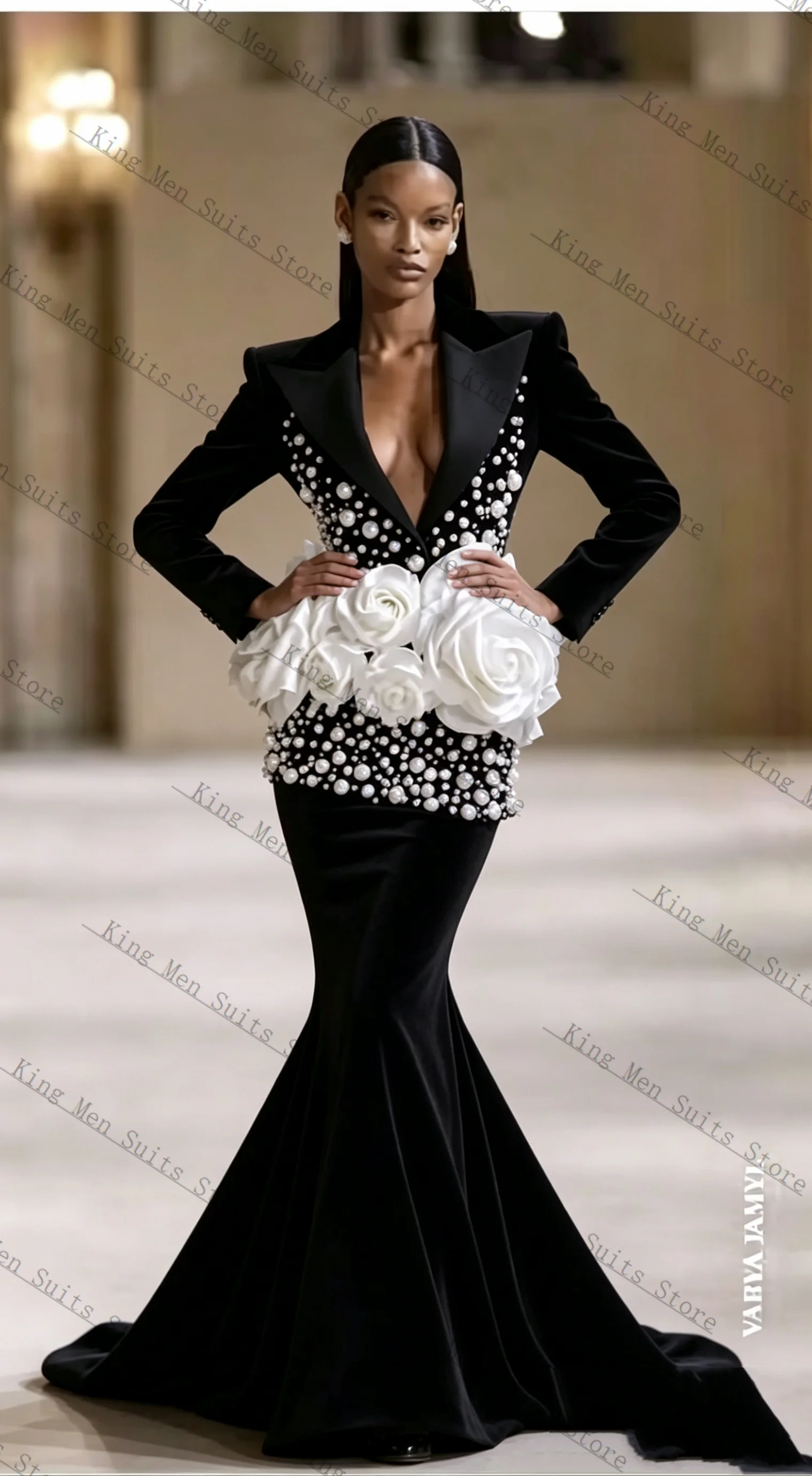 Black Formal Women Suits Set 2 - Women Formal Wear With Black Blazer 评论和价格