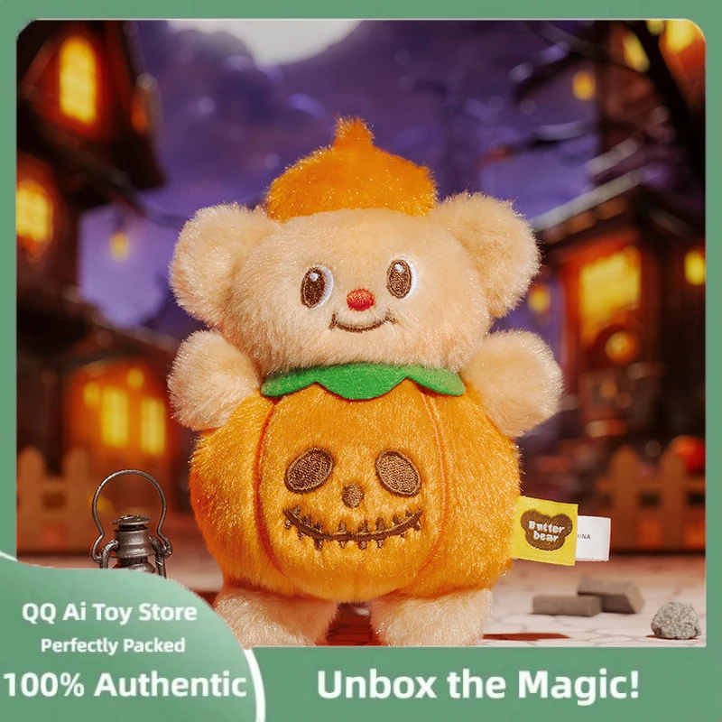 

Официальный масляный медведь, тыква, магнит на холодильник, милый мультяшный плюшевый стикер, креативный магнитный декор для дома, подарок на Хэллоуин